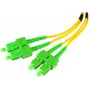OPTIX Single-Mode Duplex Fiber Patch Cord SC/APC do SC/APC 1m LSZH Żółty