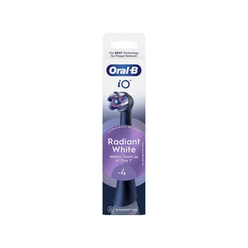 Oral-B iO Whitening Replacement Heads 4-Pack (Black)