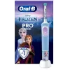 Oral-B Vitality PRO Kids Frozen Elektryczna Szczoteczka do Zębów dla Dzieci, Ładowalna, 2 Tryby, 1 Końcówka, Niebieska