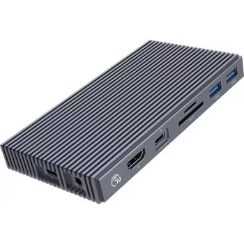 ORICO M.2 NVMe Docking Station z aktywnym PD 100W, HDMI 2.0, Audio, RJ-45, Czytnik kart - Szary (CDH-9N-GY-BP)