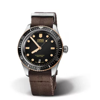 ORIS Aquis Date 43540752030 Męski Zegarek Automatyczny 40mm Niebieska Tarcza Stalowa Bransoleta
