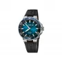 ORIS Men's Dive Watch 41350742274FC 41.50mm Automatic Blue Dial Blue Rubber Strap