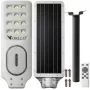 ORLLO 400W Solar LED Street Lamp z panelem 28W, czujnikiem ruchu i pilotem, 2713LM, 6500K