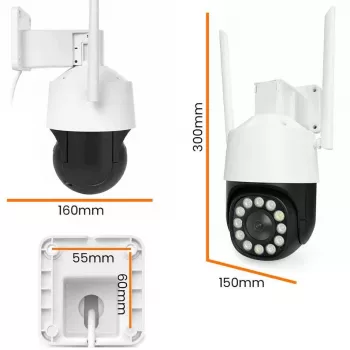 ORLLO TZ11 4K 8MP PTZ Kamera IP z Wi-Fi i 4G LTE, Tuya Smart, Pan-Tilt, zewnętrzna kamera bezpieczeństwa