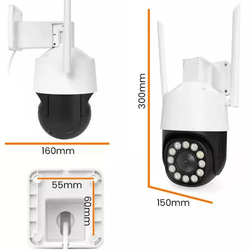 ORLLO TZ11 4K 8MP PTZ Kamera IP z Wi-Fi i 4G LTE, Tuya Smart, Pan-Tilt, zewnętrzna kamera bezpieczeństwa