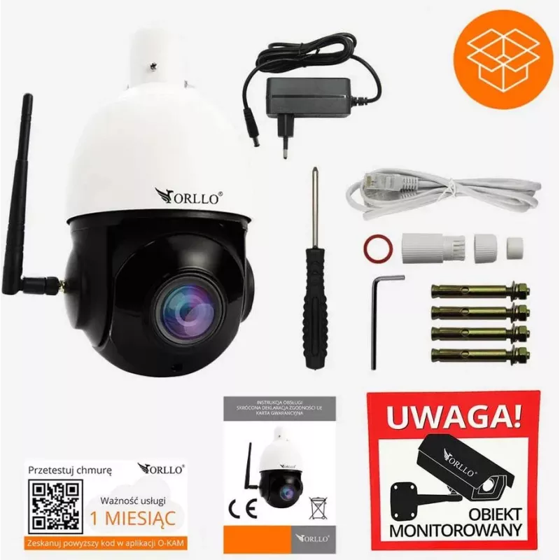 ORLLO Z10 Zewnętrzna kamera PTZ IP WiFi 4MP 18x Zoom
