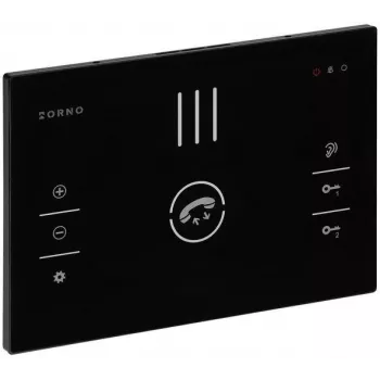 Zestaw wideodomofonu audio ORNO OR-DOM-BA-933/B, jednorodzinny, 2-przewodowy, klawiatura, RFID, czarny