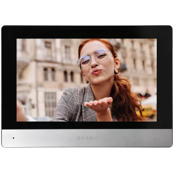 ORNO OR-VID-ME-1056FHD/B 7-calowy Wi-Fi Wideodomofon z panelem zewnętrznym Full HD 1080p, czarny