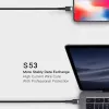 ORSEN S53 USB-C do USB-C Kabel 3A 1m Czarny
