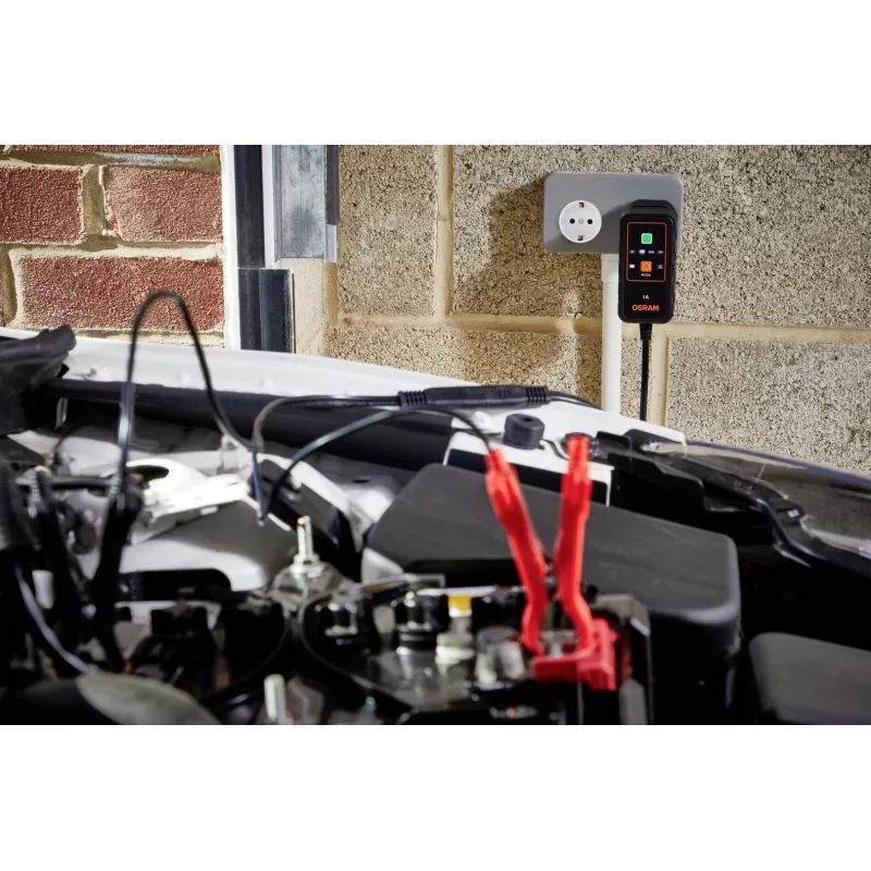 OSRAM BATTERYcharge 901 6V/12V 1A Automatyczny prostownik do akumulatorów kwasowo-ołowiowych