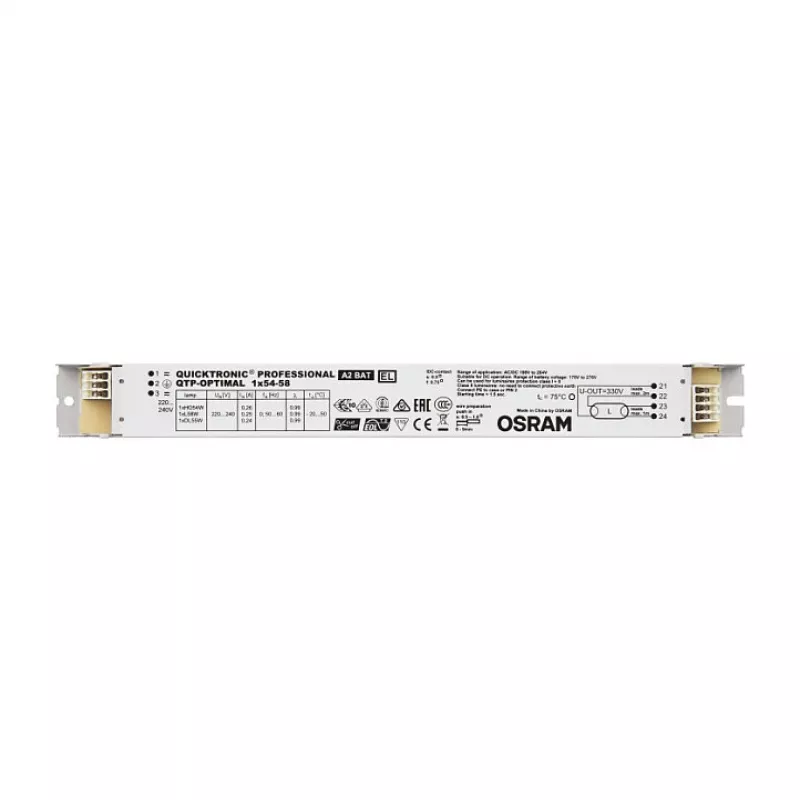 OSRAM QTP-OPTIMAL 1x54-58/220-240 EVG Statecznik elektroniczny do świetlówek T5/T8 (16/26mm)