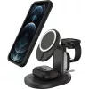 OtterBox 3-w-1 stacja ładująca bezprzewodowa MagSafe - Radiant Night (czarny) - 7,5W iPhone, AirPods, Apple Watch