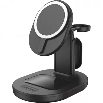 OtterBox 3-w-1 stacja ładująca bezprzewodowa MagSafe - Radiant Night (czarny) - 7,5W iPhone, AirPods, Apple Watch