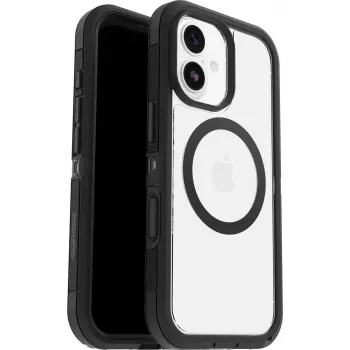 OtterBox Defender Pro XT Clear Camera Control Case do iPhone 17, Clear/Czarny
