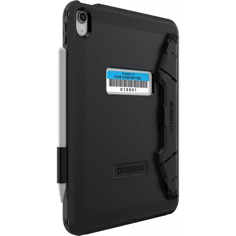 OtterBox Defender Series Kickstand Case do iPada 10. generacji - ultrawytrzymałe etui ochronne z wbudowaną folią ochronną na ekran - testowane zgodnie z normami wojskowymi - czarne (77-93756)