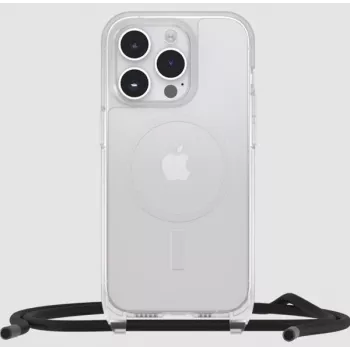 OtterBox React etui z paskiem do Apple iPhone 15, kompatybilne z MagSafe, przezroczyste, ochrona klasy wojskowej