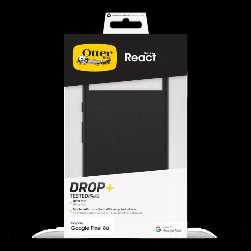 Etui OtterBox React Series dla Google Pixel 8a - Czarny