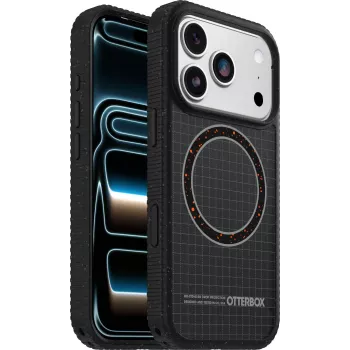 OtterBox Sole Series Tylna Pokrywa do Apple iPhone 15 Pro Max - Kompatybilna z MagSafe - Poliwęglan, Tkanina Nylonowa, TPE - Czarny