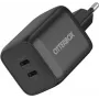OtterBox Standard 65W GaN USB-C Ładowarka ścienna z 2 portami (45W+20W PD) Czarny