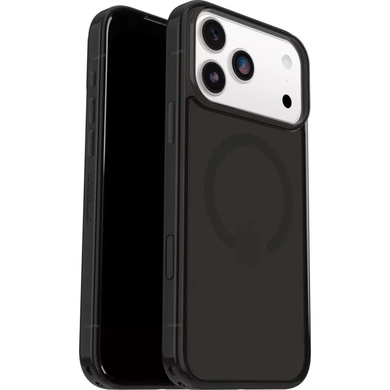 OtterBox Symmetry Clear MagSafe Series Case z przyciskiem sterowania aparatem do Apple iPhone 17 Pro Max - Black Mist (przezroczysty)