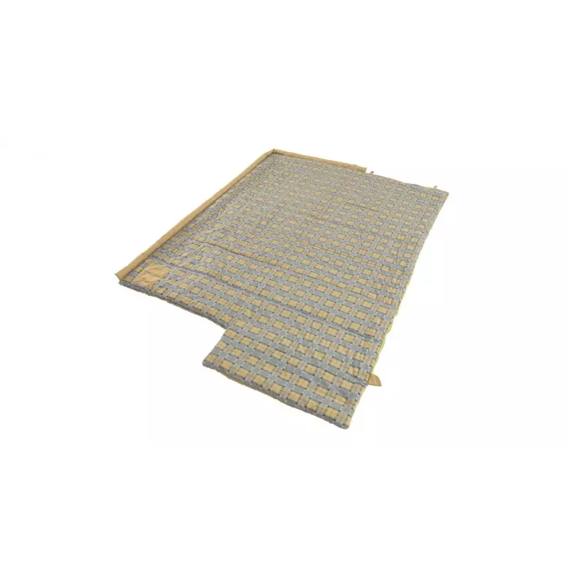 Śpiwór Outwell Commodore 225 x 85 cm 9/5/-8 °C z luźną poduszką, zamek 2-drożny Auto-Lock w kształcie litery L