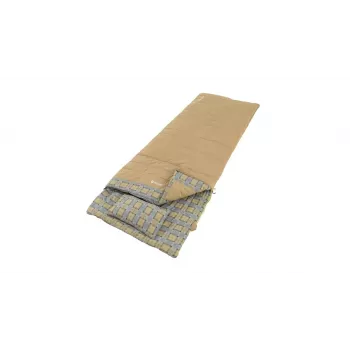 Śpiwór Outwell Commodore 225 x 85 cm 9/5/-8 °C z luźną poduszką, zamek 2-drożny Auto-Lock w kształcie litery L