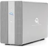 OWC Mercury Elite Pro Dual 2-kieszeniowa obudowa RAID z 3-portowym hubem USB, USB 3.2 Gen 2 Type-C (srebrna)