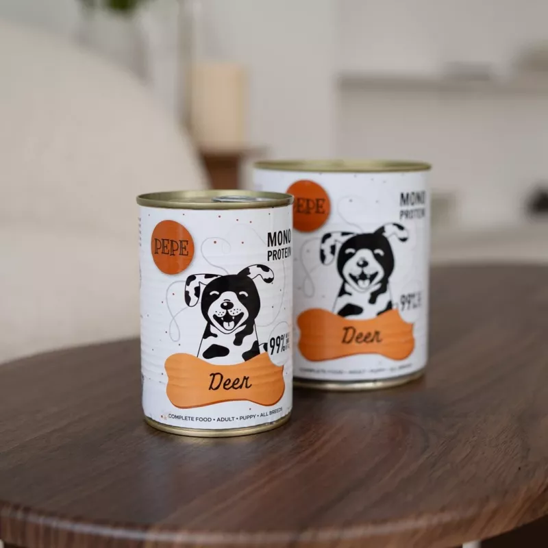 Paka Zwierzaka Pepe Mokra Karma dla Psa z Jeleniem 400g