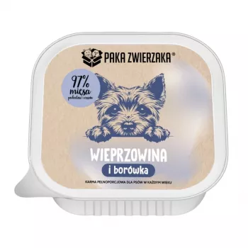 PAKA ZWIERZAKA Wieprzowina z borówkami Mono Mokra karma dla psa 150g