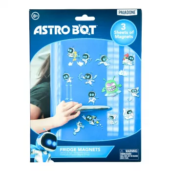 Paladone AstroBot Magnesy na Lodówkę - Zestaw 34 Magnesów, 3 Arkusze, Wzór Kosmicznego Robota