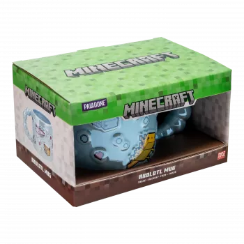 Paladone Minecraft Axolotl Bubble Shaped Mug - 325 ml Ceramic Pink