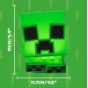 Paladone Minecraft Creeper SquishyGlo Silikonowe Światło Ładowalne – Przyciemniana Zielona Lampa LED Nocna z 3 Poziomami Jasności i Ładowaniem Micro USB