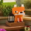 Paladone Minecraft Fox Solar Light - LED dekoracyjna figurka ogrodowa z czujnikiem zmierzchu, ciepłe białe światło, konstrukcja odporna na zachlapanie
