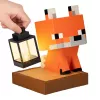 Paladone Minecraft Fox Solar Light - LED dekoracyjna figurka ogrodowa z czujnikiem zmierzchu, ciepłe białe światło, konstrukcja odporna na zachlapanie