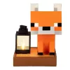 Paladone Minecraft Fox Solar Light - LED dekoracyjna figurka ogrodowa z czujnikiem zmierzchu, ciepłe białe światło, konstrukcja odporna na zachlapanie