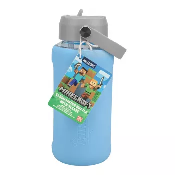 Paladone Minecraft Szklana Butelka na Wodę 450 ml Wzór Creeper
