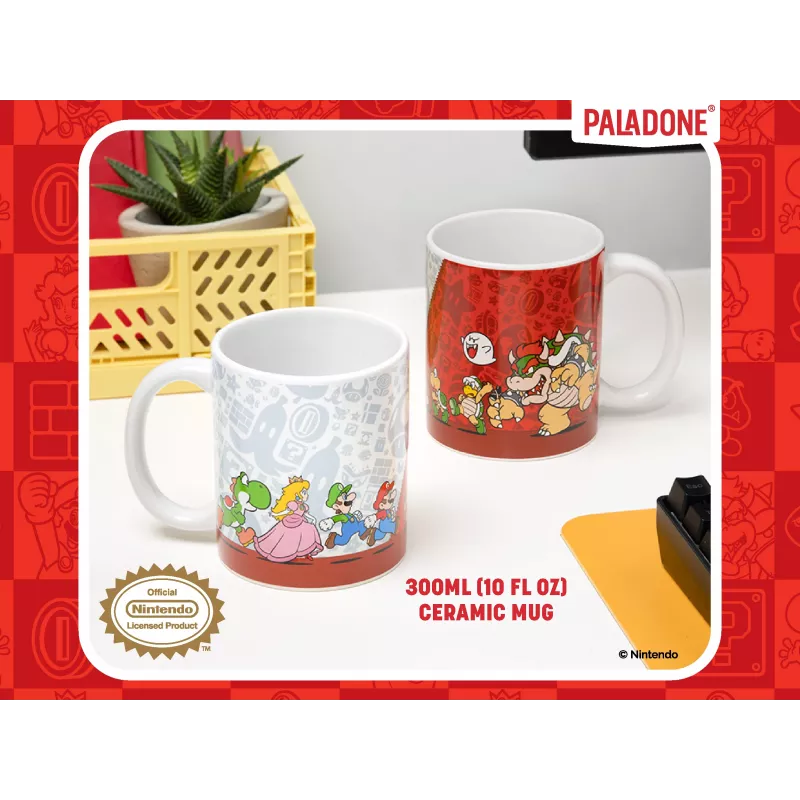 Paladone Super Mario Mug - Heat Change Question Block Ceramic 300ml