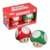 Paladone zestaw solniczki i pieprzniczki Super Mario Mushroom (czerwony Super Mushroom i zielony 1-Up Mushroom)