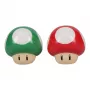 Paladone zestaw solniczki i pieprzniczki Super Mario Mushroom (czerwony Super Mushroom i zielony 1-Up Mushroom)