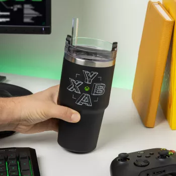 Paladone Xbox Gamer Cup – kubek ceramiczny z uchwytem w kształcie kontrolera, 300 ml, czarno-zielony