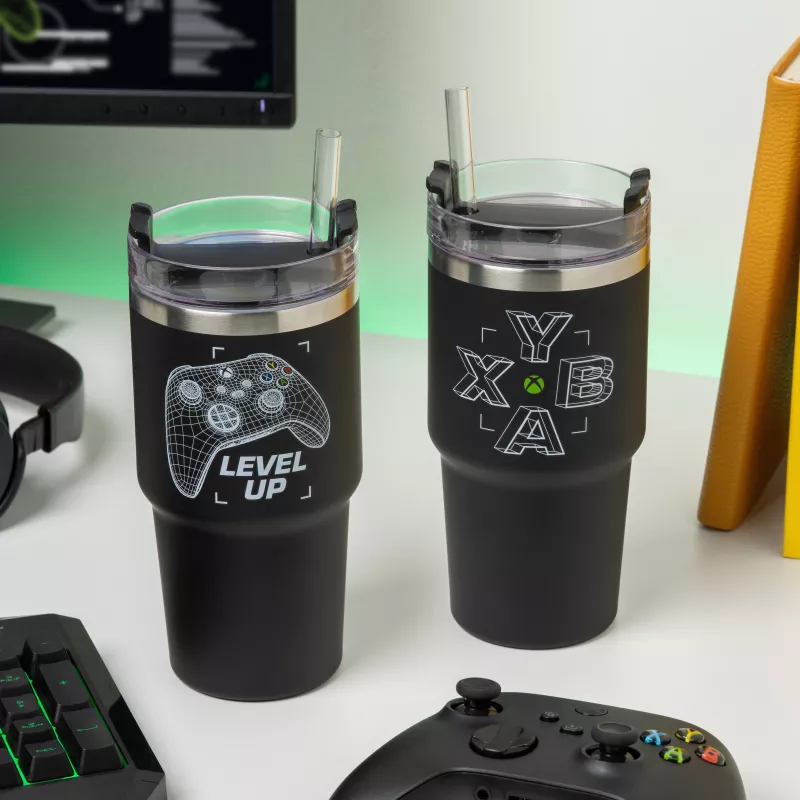 Paladone Xbox Gamer Cup – kubek ceramiczny z uchwytem w kształcie kontrolera, 300 ml, czarno-zielony