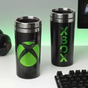 Paladone XBOX metalowy kubek podróżny 450 ml ze stali nierdzewnej o podwójnych ściankach