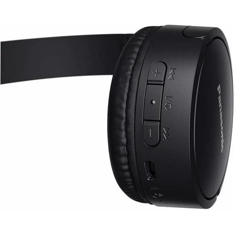 Panasonic RB-HF420BE-K Bezprzewodowe słuchawki nauszne z mikrofonem, Bluetooth 5.0, bateria 50 h, czarny