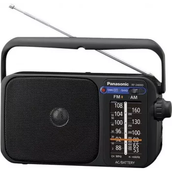 Panasonic RF-2400DEG-K Przenośne analogowe radio AM/FM - czarny