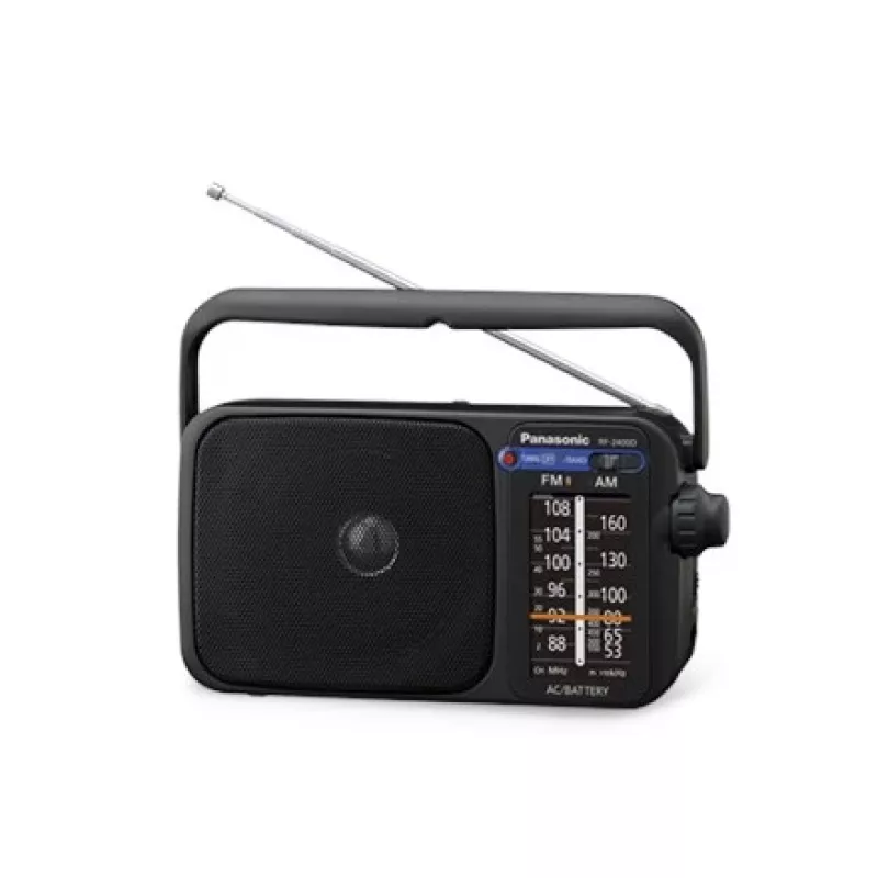 Panasonic RF-2400DEG-K Przenośne analogowe radio AM/FM - czarny
