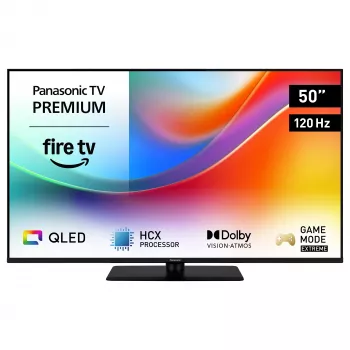 Panasonic TV-50W85B 50 inch 4K QLED Smart TV z Fire TV, 120Hz, HDR, Dolby Atmos