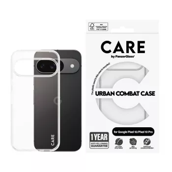 PanzerGlass CARE by Flagship Case Transparent Urban Combat z przezroczystą ramką do Google Pixel 8 Pro