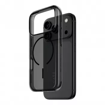 PanzerGlass CARE Smokey Case z czarnym MagSafe dla iPhone 17 Pro