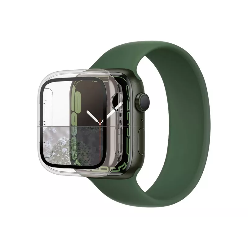 PanzerGlass Pełna ochrona obudowy do Apple Watch Series 7/8/9 41 mm – przezroczyste szkło hartowane 9H