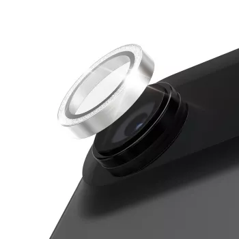 PanzerGlass Hoops Glitter Silver Camera Lens Protector do iPhone 15 Pro / Pro Max